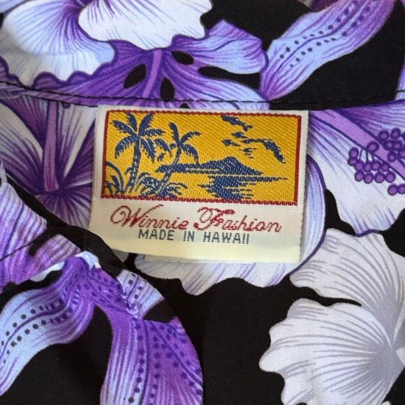 Winnie Fashion Vintage Hawaiian Short Sleeve Button Up Shirt Made in Hawaii - US - Picture 3 of 9